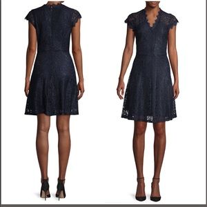A.B.S Lace Fit-&-Flare Dress
